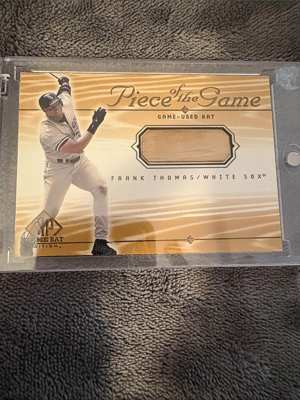Upper Deck 2000 Upper Deck SP Game Bat Edition Piece of the Game Frank Thomas